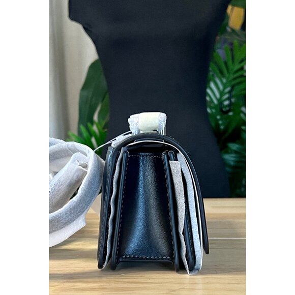 NWT! Coach Women's Luxe Refined Black Calf Leather Bandit Crossbody - Picture 7 of 10